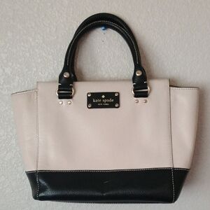 Kate Spade Black and Cream Satchel